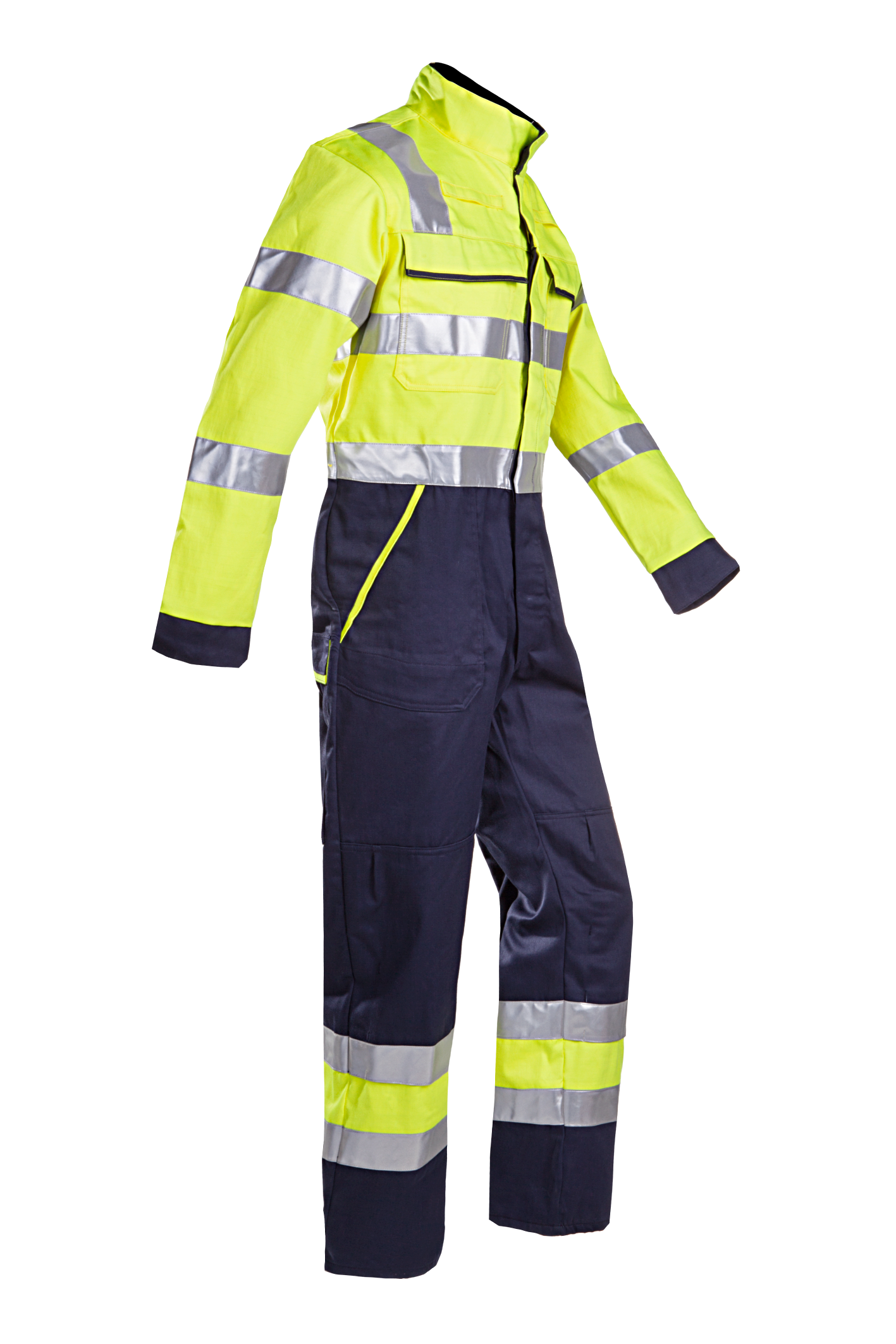 Sioen Overalls Macas Multinorm- ARC fluo geel-marineblauw