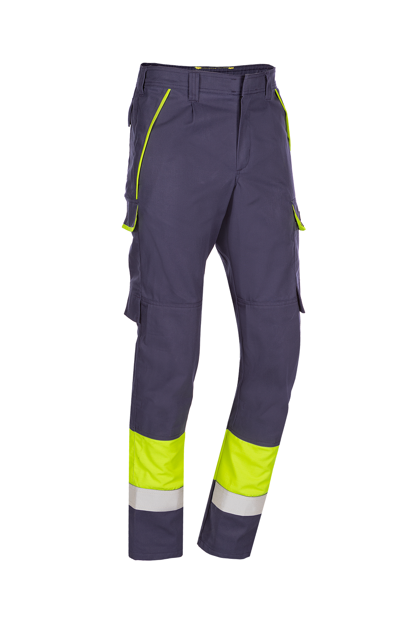 Sioen Broek Calanques ECO ARC (APC1) marineblauw-fluo geel