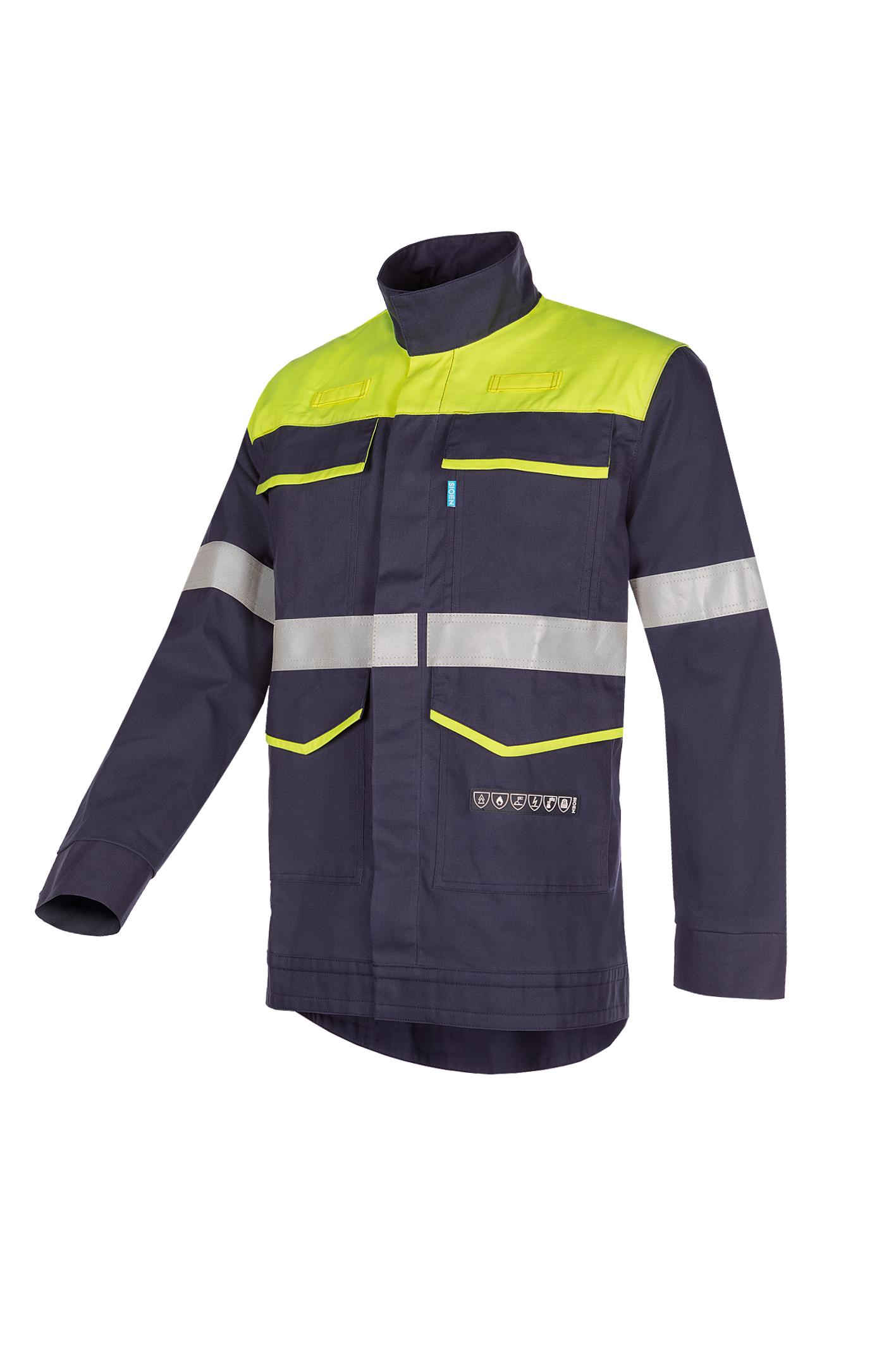 Sioen Blouson Jasper ECO ARC (APC 1) marineblauw-fluo geel