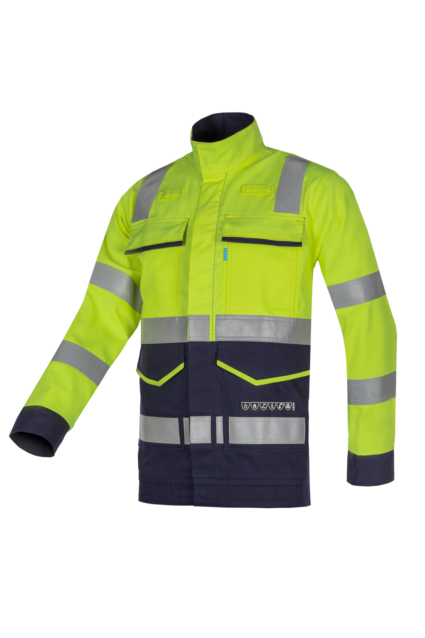 Sioen Blouson Komodo ECO signalitatie ARC (APC1) fluo geel-marine