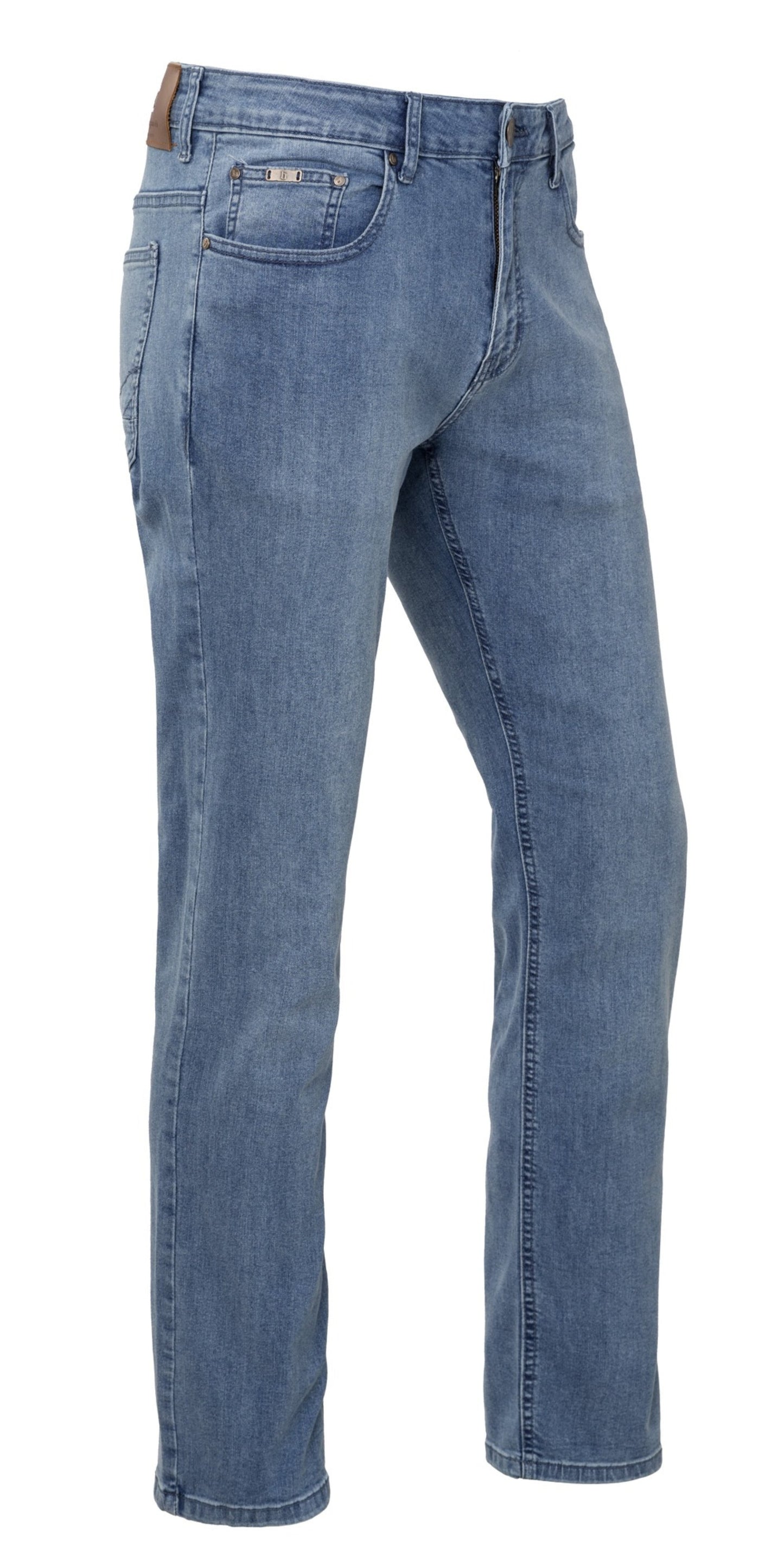 Brams Paris Never out of stock Jeans Broeken Danny C91 mid blue stretch denim middenblauw denim(001)