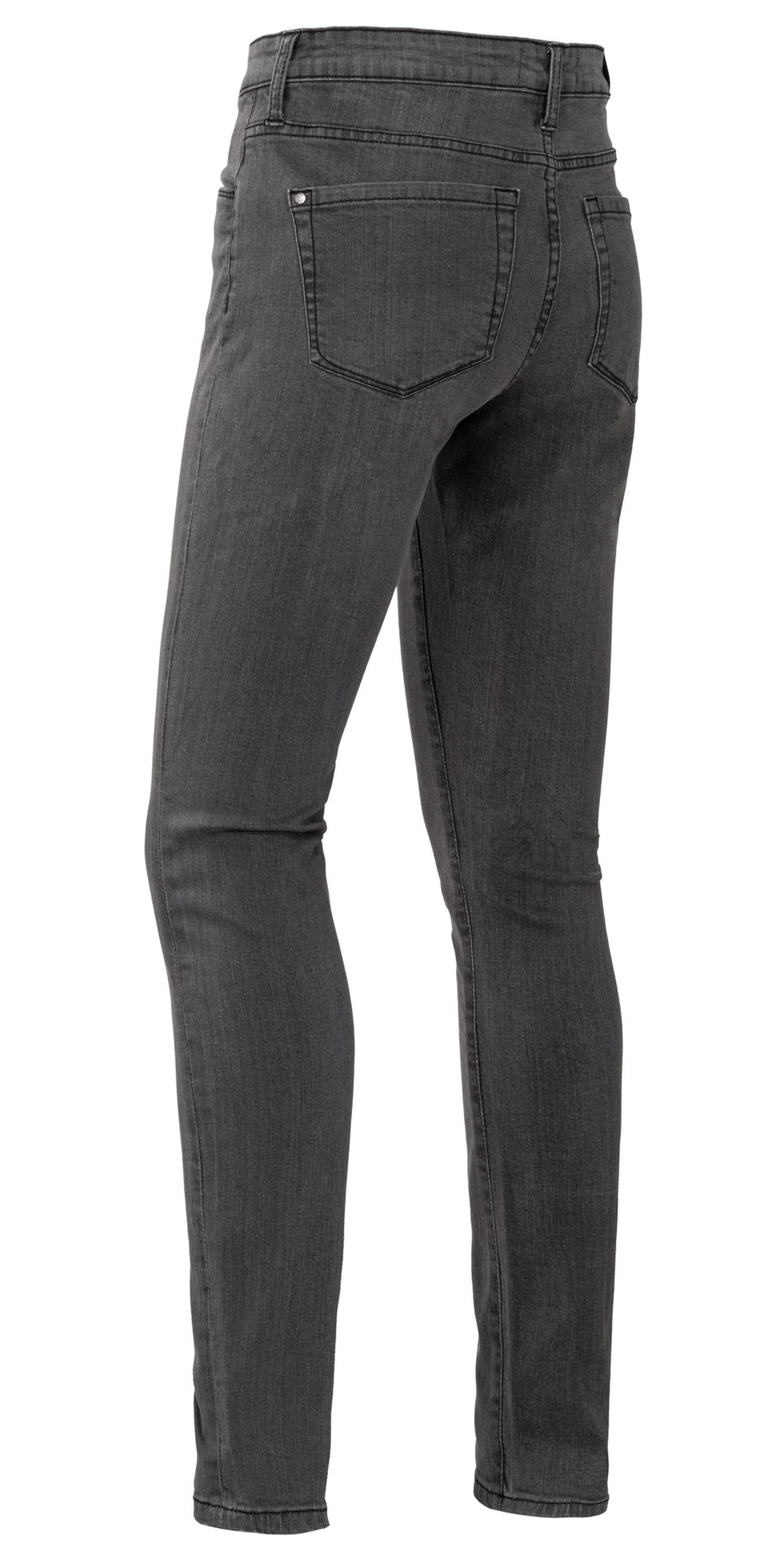 Brams Paris Never out of stock Jeans Broeken Kate C45 stretch grey denim donkergrijs(001)