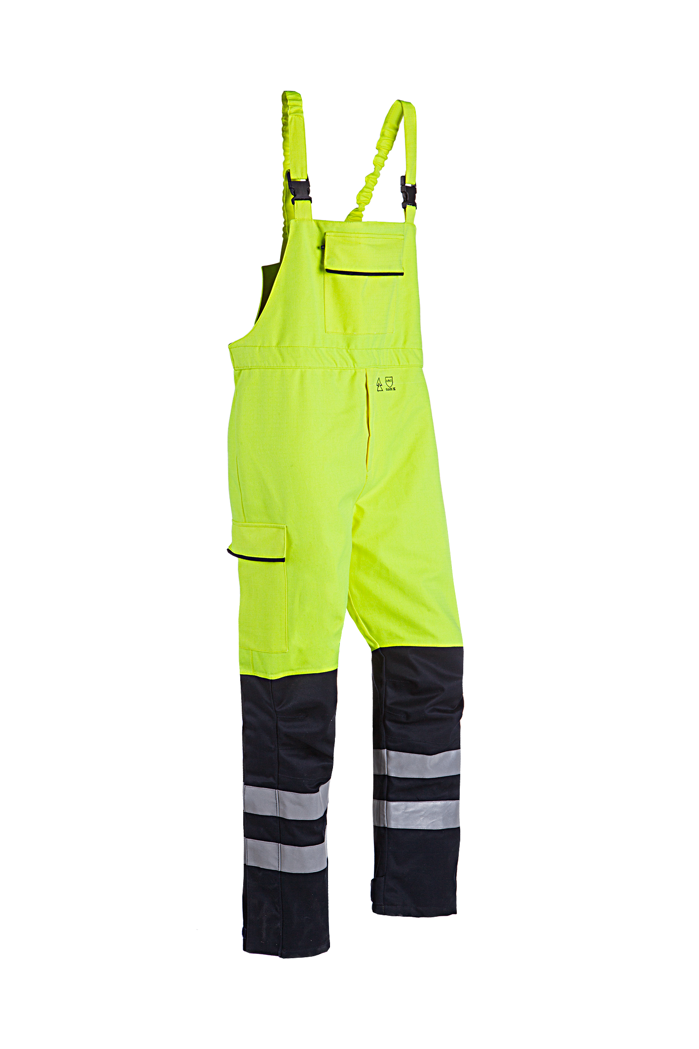 Sioen Am. Overalls Pedley fluo geel-marineblauw