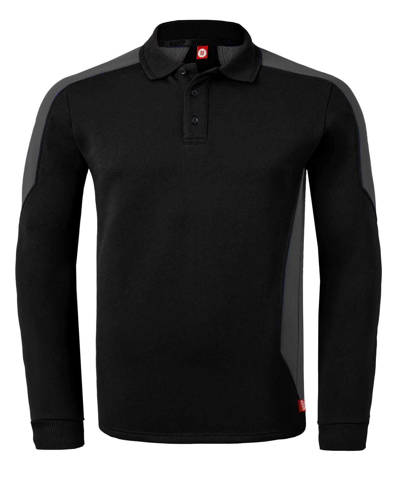 Havep Baselayer WW Polosweaters 10075 zwart-houtskool(CDK)