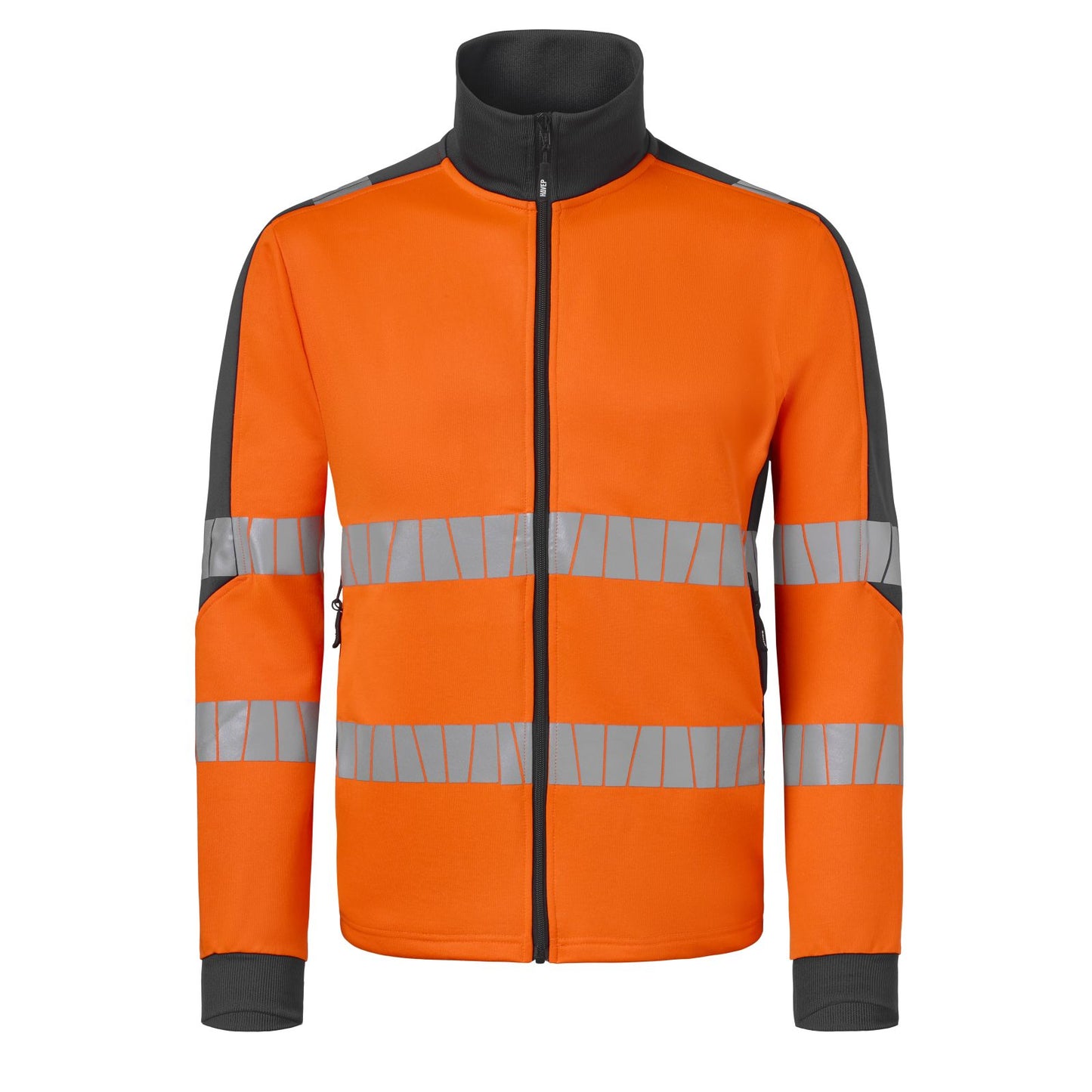 Havep High Visibility + Vest 10081 Zip Hivis fluo oranje-houtskool(CAK)