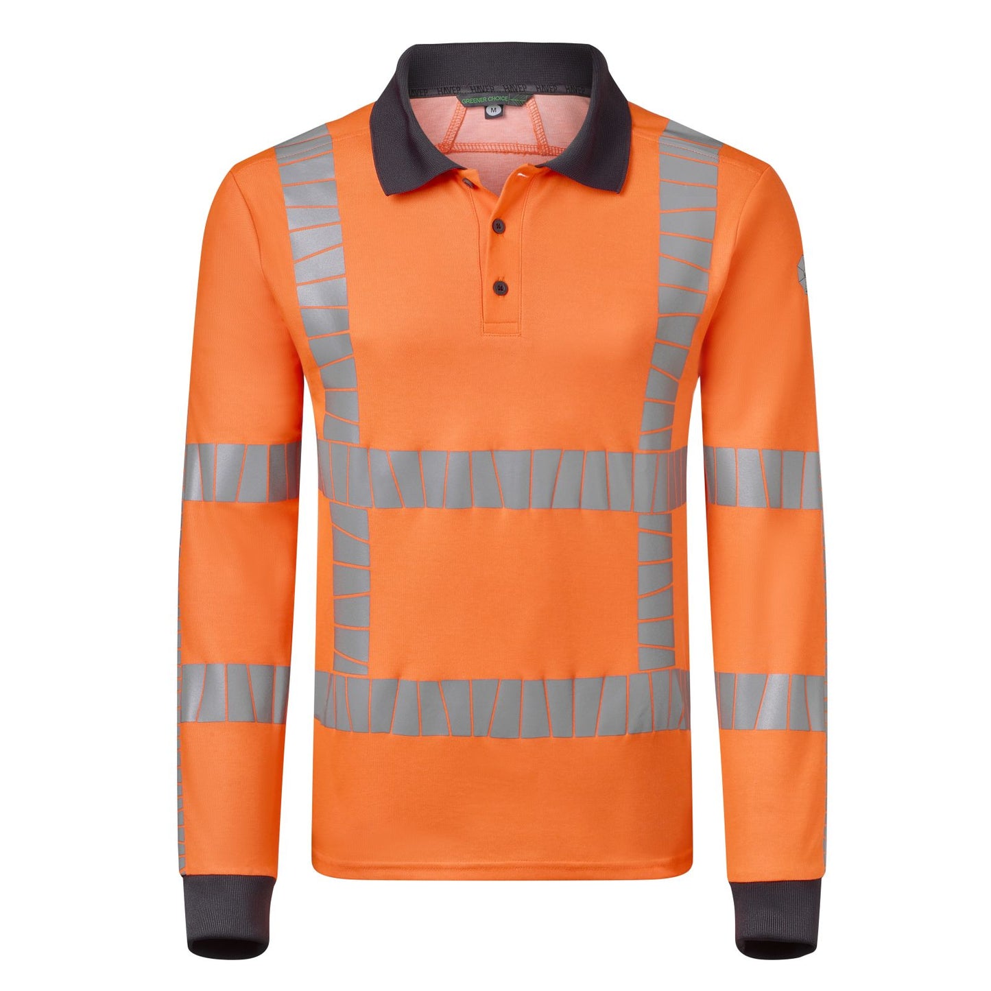 Havep RWS Hi Vis + Polo 10083 Lange mouwen Hivis Rijkswaterstaat fluo oranje-houtskool(CAK)