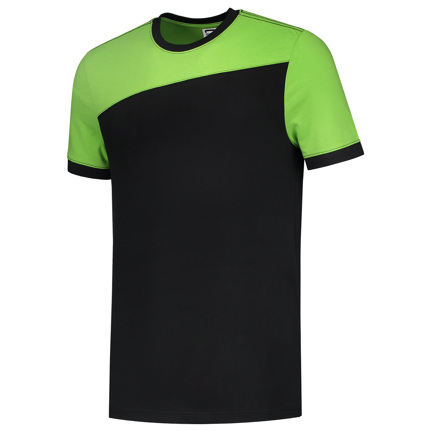 Tricorp Workwear T-shirts 102006 zwart-limoen(blacklime)