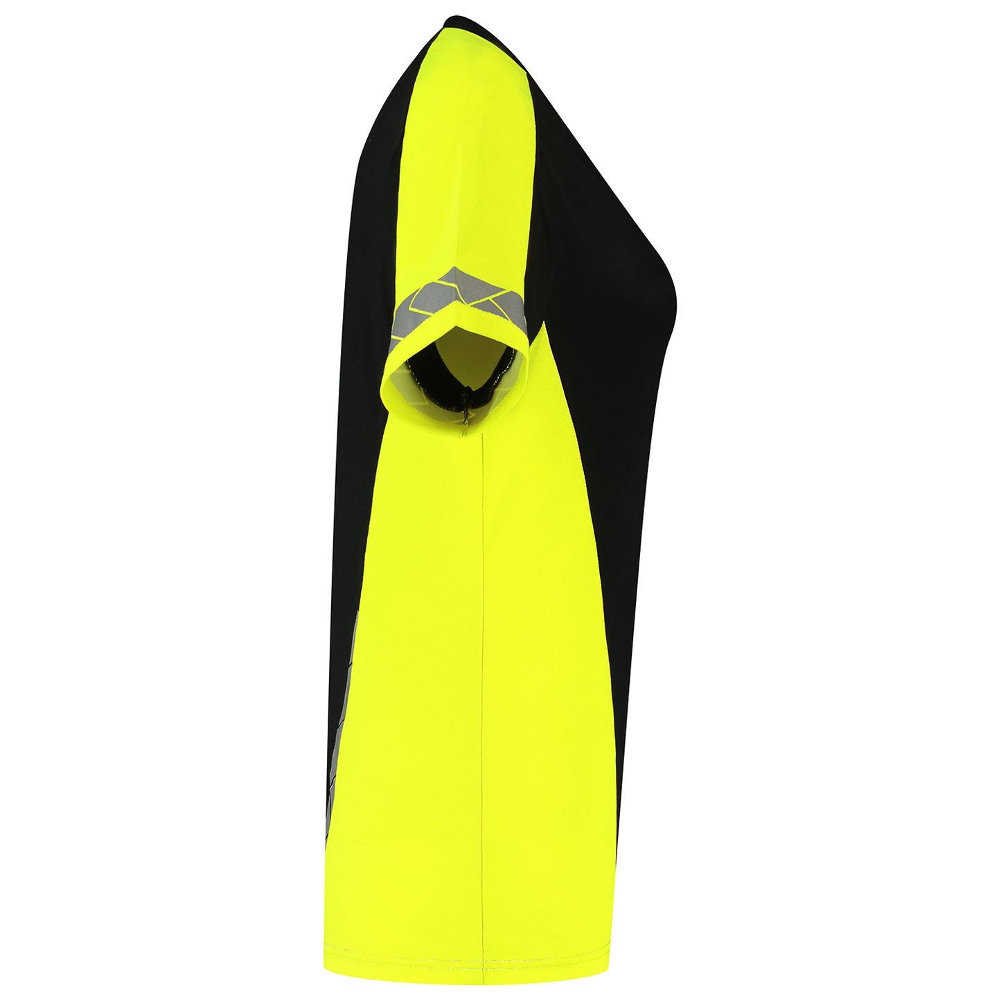 Tricorp Workwear Reflective Redefined T-shirts 106108 dames HiVis zwart-fluo geel(blackfluoryellow)