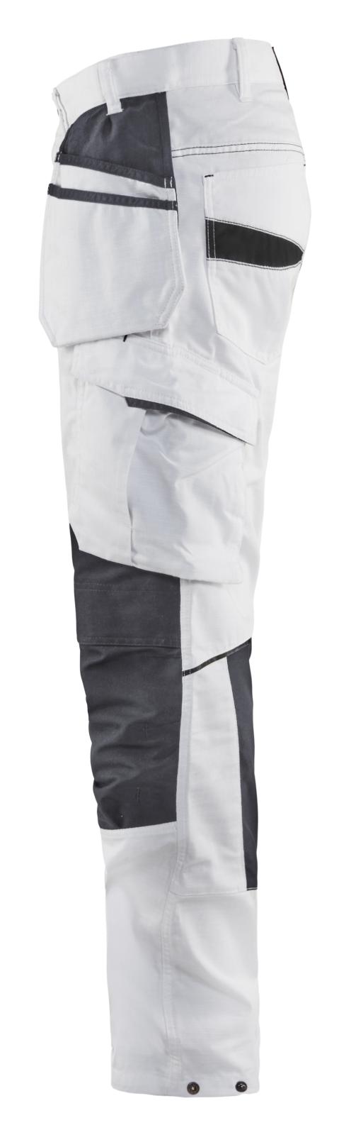 Blaklader Broeken 10961330 met Stretch wit-donkergrijs(1098)