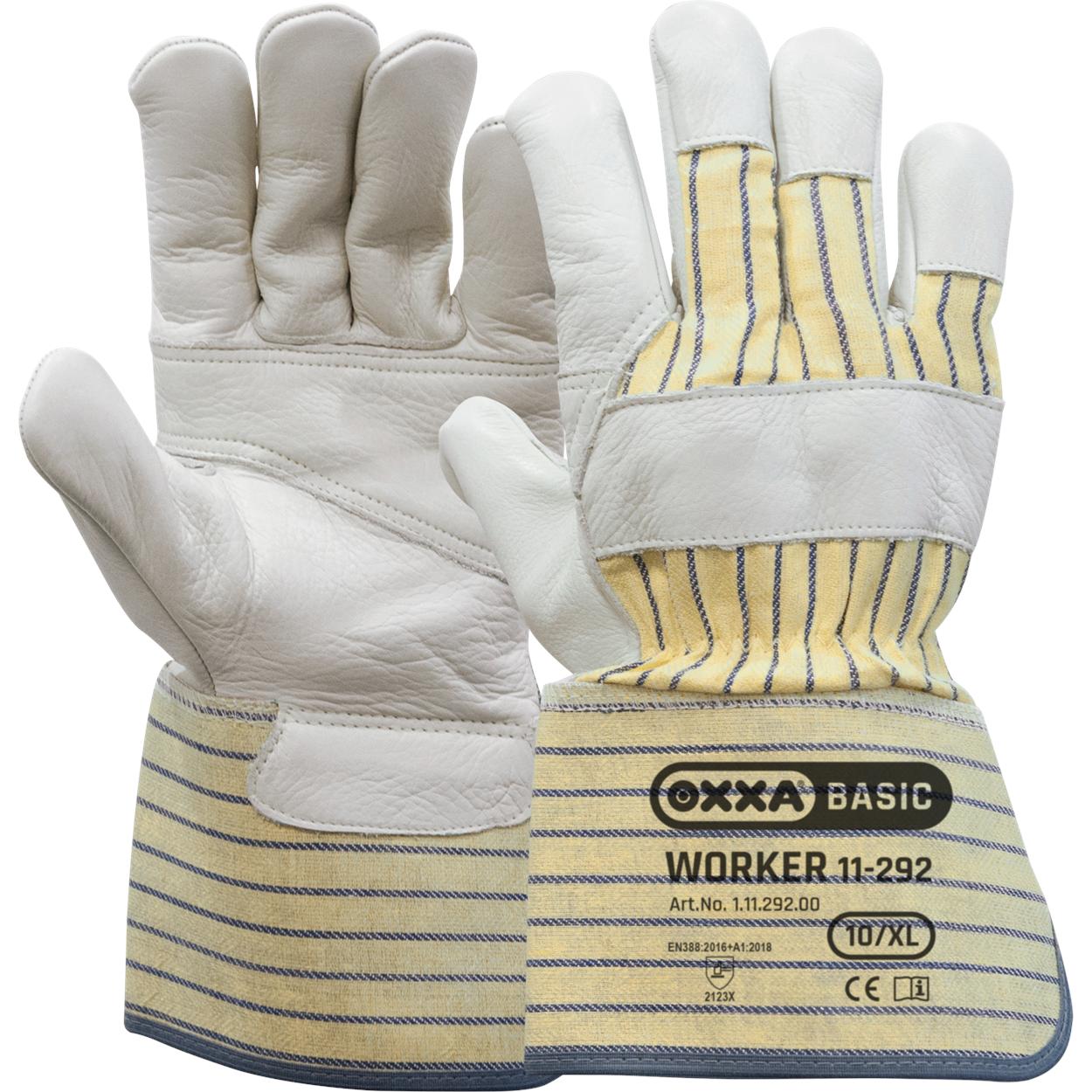 OXXA Basic Handschoen Worker 11-292 geel-wit