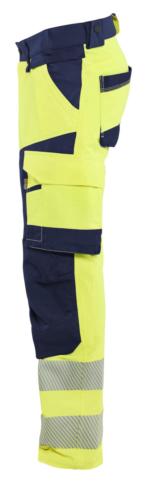 Blaklader High Vis Werkbroeken 11241648 4-weg stretch High Vis fluo geel-marineblauw(3389)
