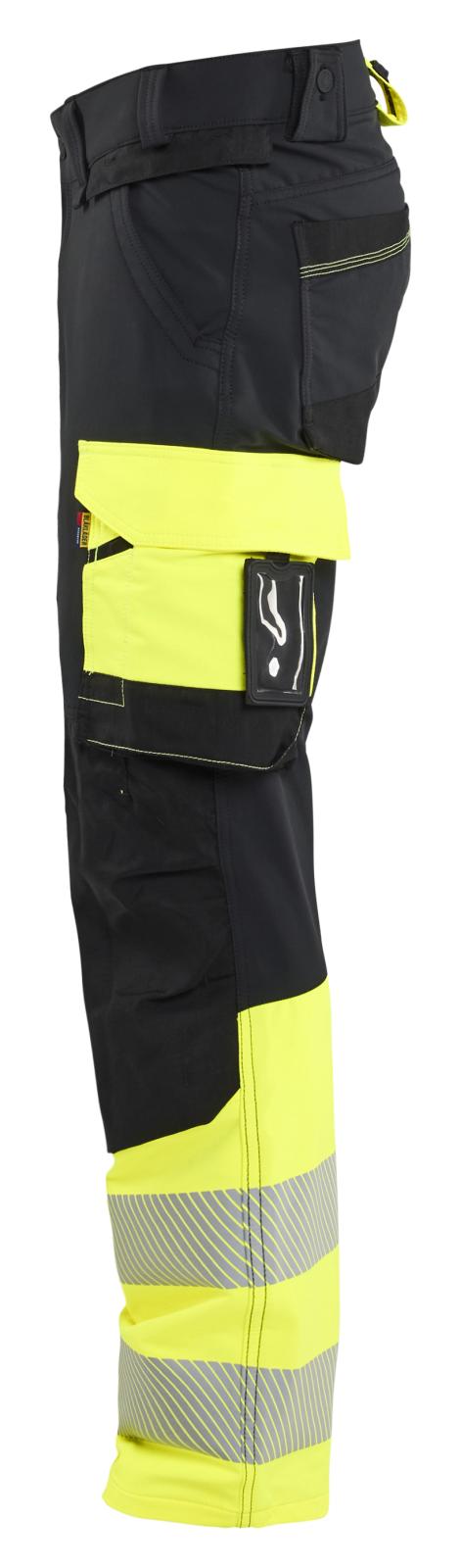 Blaklader High Vis Werkbroeken 11261648 4-weg stretch HiVis zwart-fluo geel(9933)
