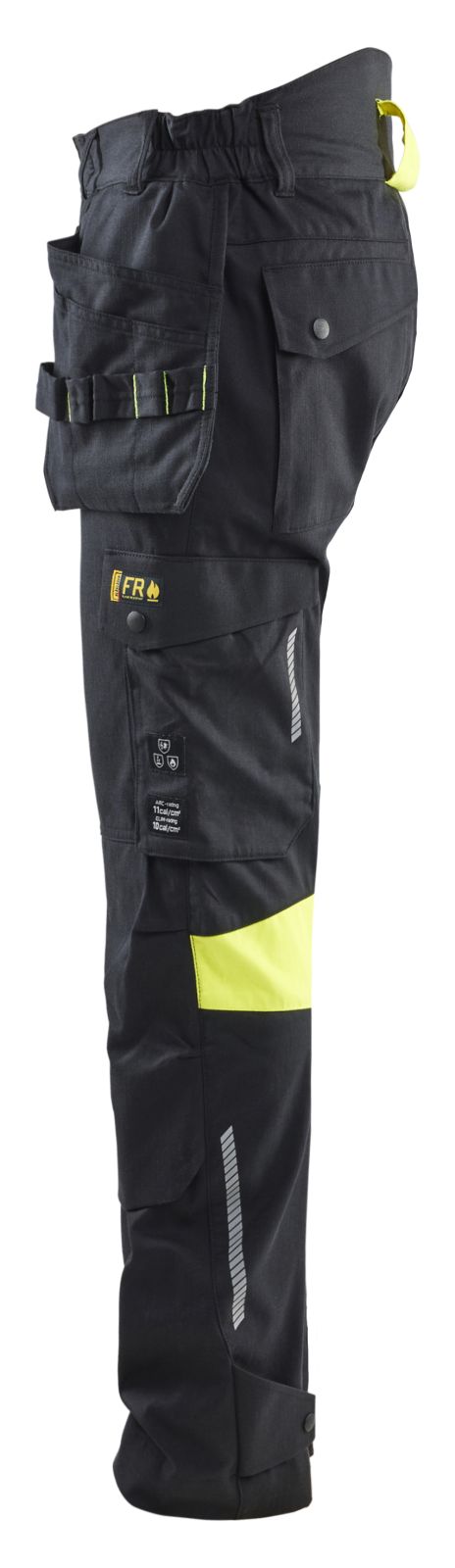 Blaklader Vlamvertragend Multinorm Werkbroeken 14181512 Inherent vlamwerend antistatisch reflectie zwart-fluo geel(9933)