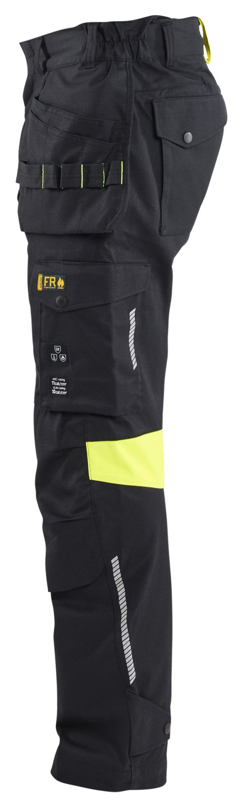 Blaklader Vlamvertragend Multinorm Werkbroeken 14181512 Inherent vlamwerend antistatisch reflectie zwart-fluo geel(9933)
