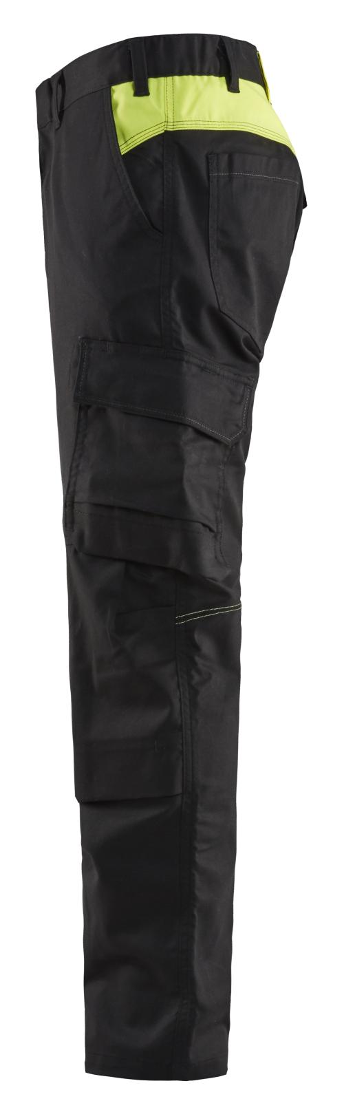 Blaklader Broeken 14481832 zwart-fluo geel(9933)