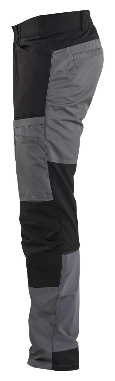 Blaklader Industrie/Service Werkbroeken 14561845 stretch midden grijs-zwart(9699)