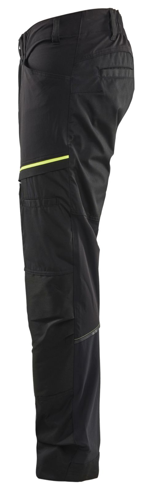 Blaklader Industrie/Service Stretch Broeken 14561845 zwart-fluo geel(9933)