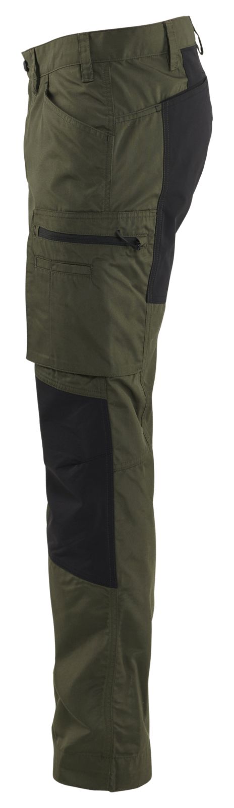 Blaklader Industrie/Service Stretch Werkbroeken 14591845 donker herfstgroen-zwart(4298)