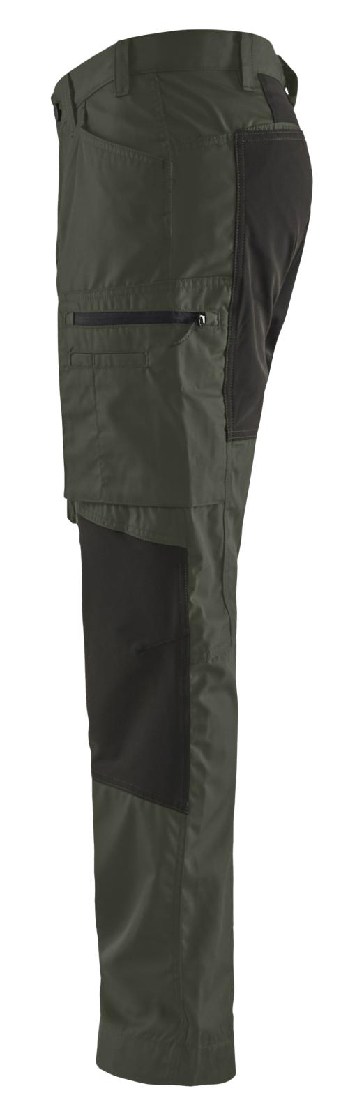 Blaklader Broeken 14591845 met Stretch army groen-zwart(4699)