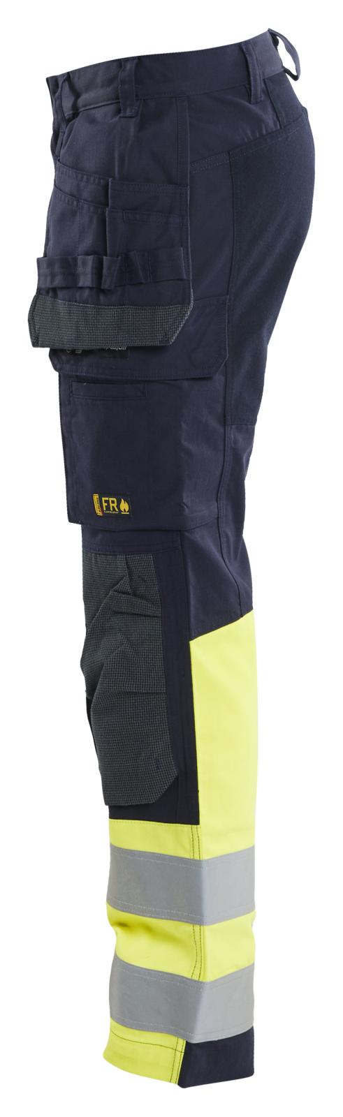 Blaklader Broeken 14871512 Multinorm marineblauw-fluo geel(8933)