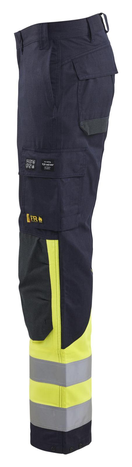 Blaklader Broeken 14881512 Multinorm marineblauw-geel(8933)