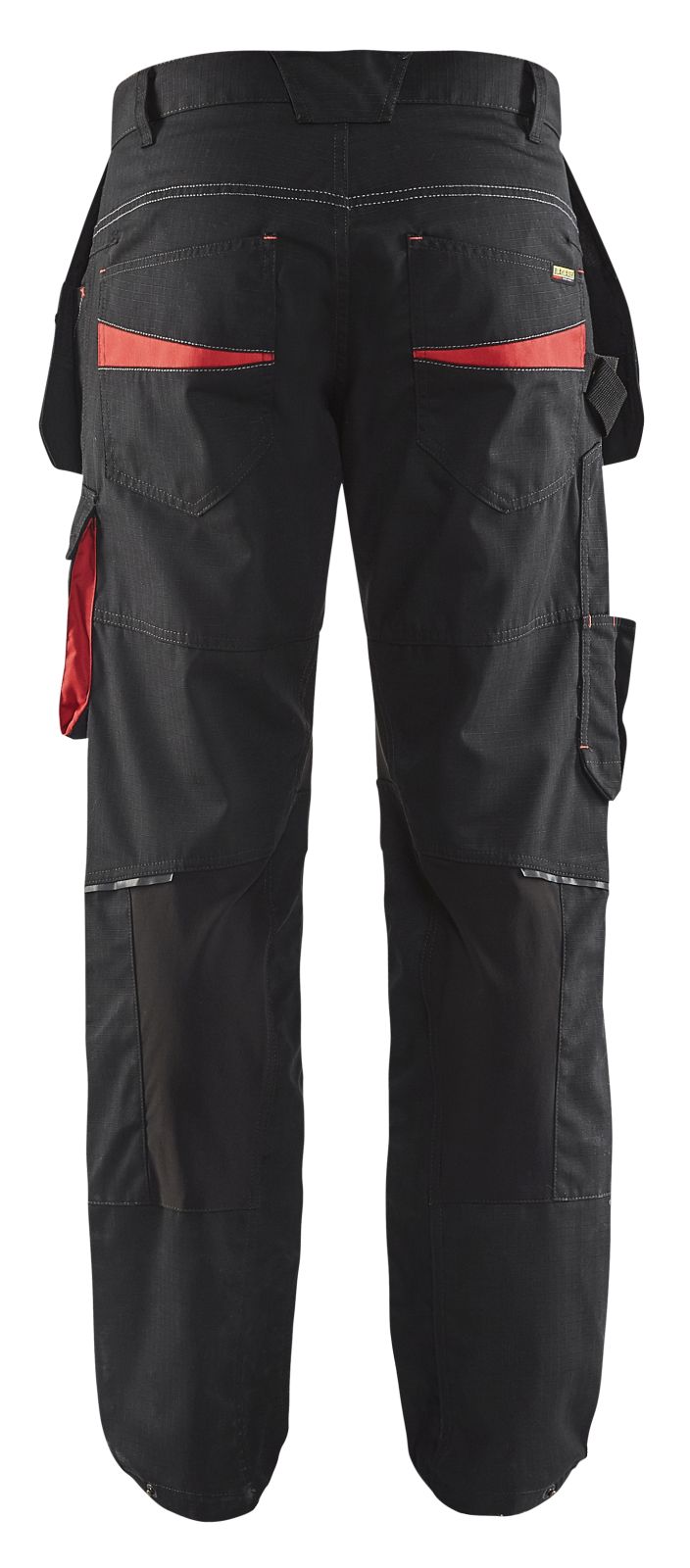 Blaklader Broeken 14961330 met Stretch zwart-rood(9956)