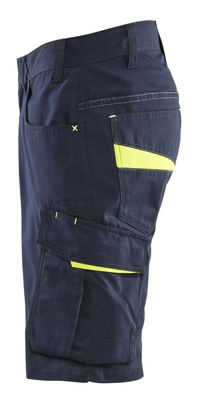 Blaklader Service Shorts 14991330 donker marineblauw-fluo geel(8633)