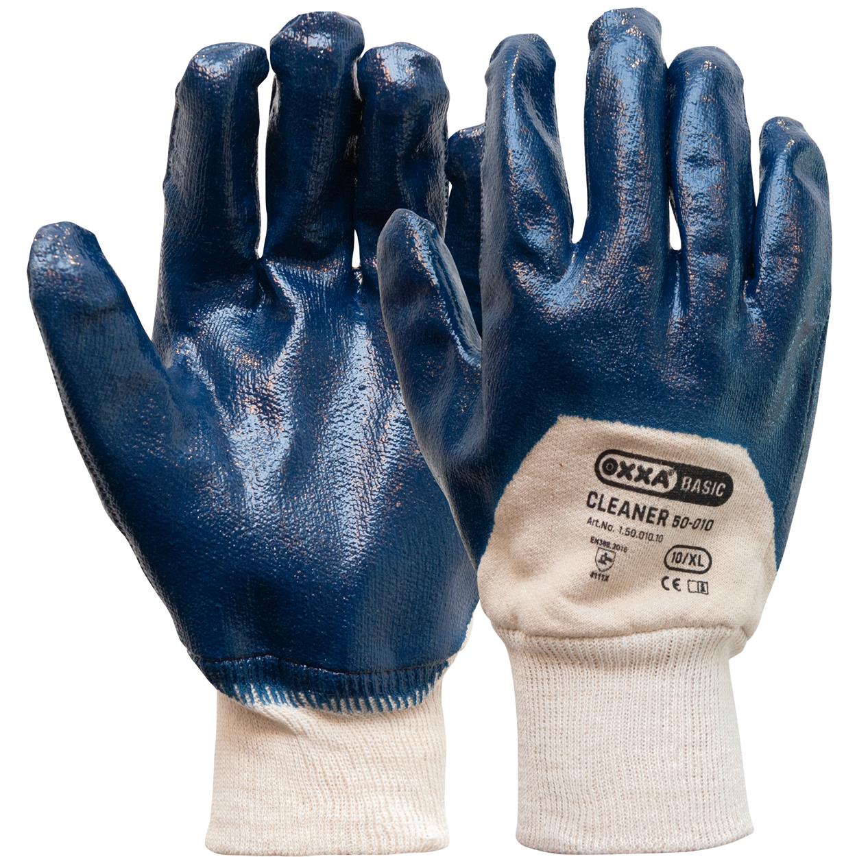 OXXA Basic Handschoen Cleaner 50-010 blauw-wit