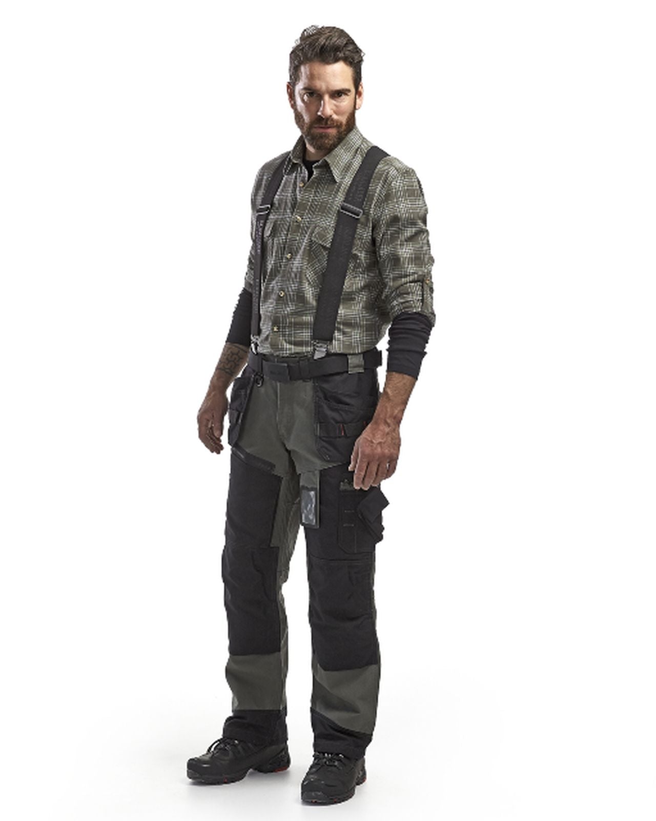 Blaklader Broeken 15001320 army groen-zwart(4699)