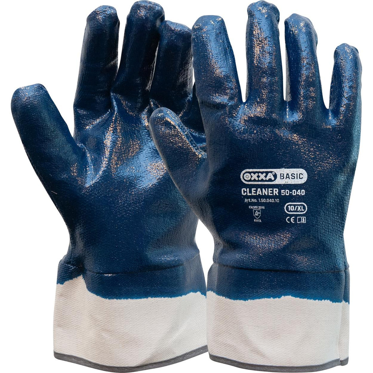 OXXA Basic Handschoen Cleaner 50-040 blauw-wit