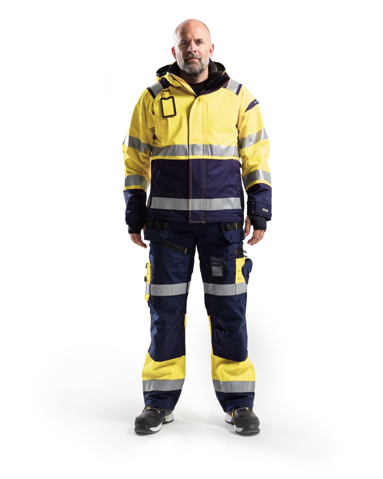 Blaklader Broeken 15081860 HiVis marineblauw-geel(8933)