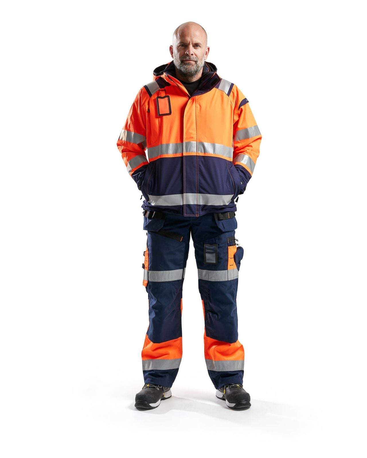 Blaklader Broeken 15081860 HiVis marineblauw-oranje(8953)