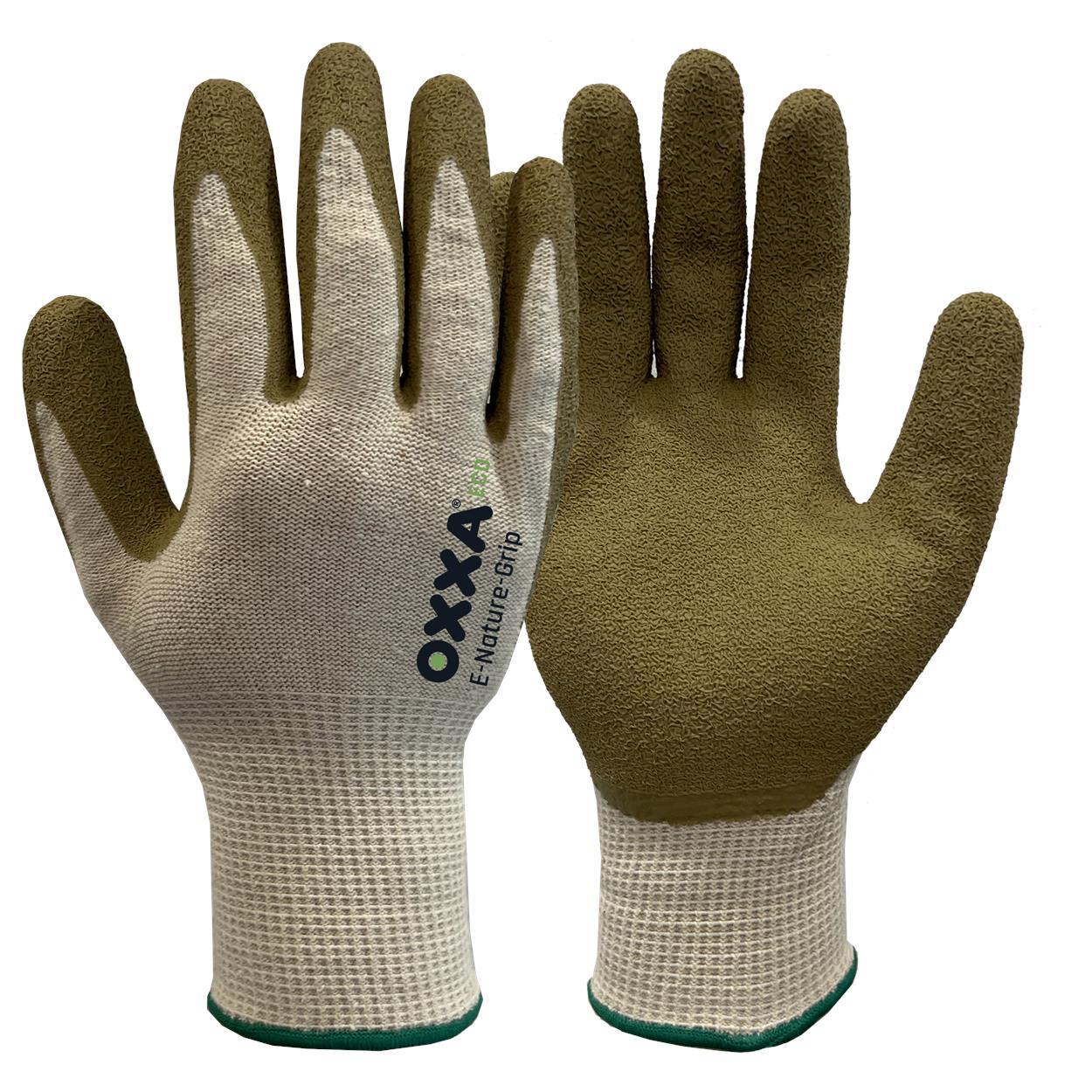 OXXA Premium ECO Handschoen E-Nature-Grip 52-000 grip olijfgroen-naturel