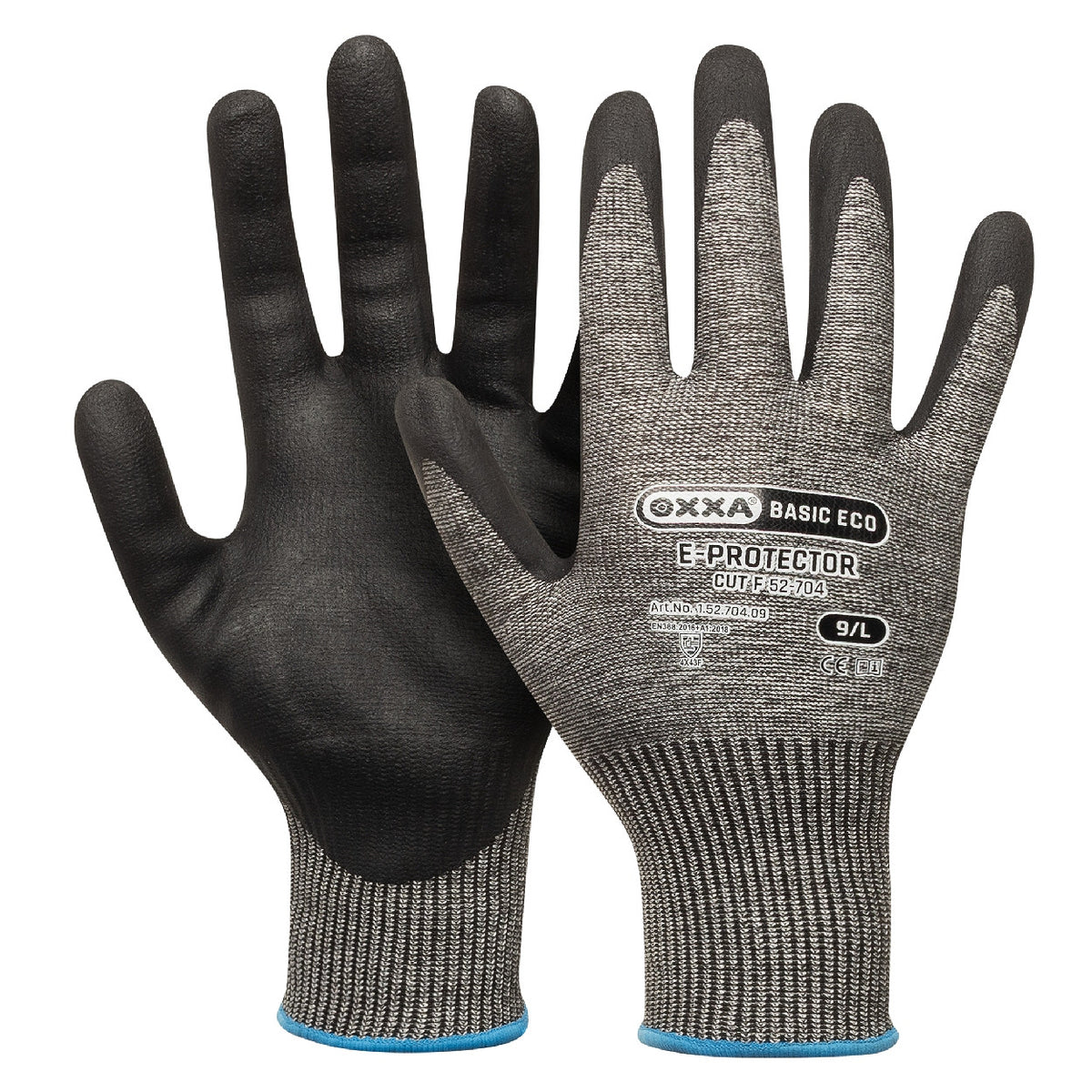 OXXA Basic ECO Handschoen E-Protector 52-704 Cut F snijbescherming grijs