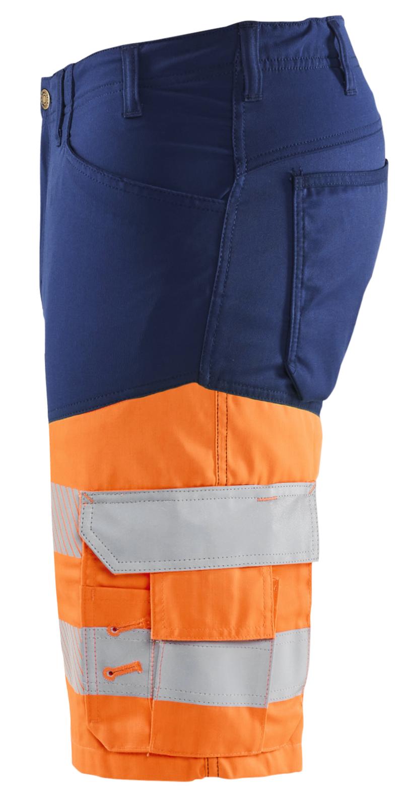 Blaklader Broeken 15411811 HiVis marineblauw-oranje(8953)