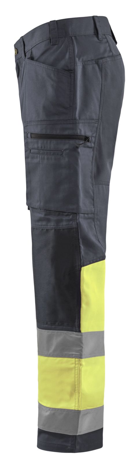 Blaklader Broeken 15511811 HiVis middelgrijs-fluo geel(9633)