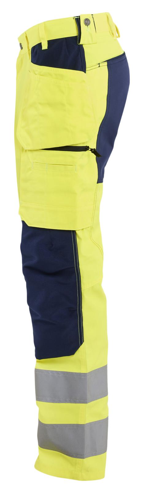 Blaklader Broeken 15521811 HiVis fluo geel-marineblauw(3389)