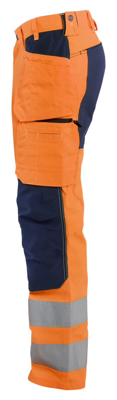 Blaklader Broeken 15521811 HiVis fluo oranje-marineblauw(5389)