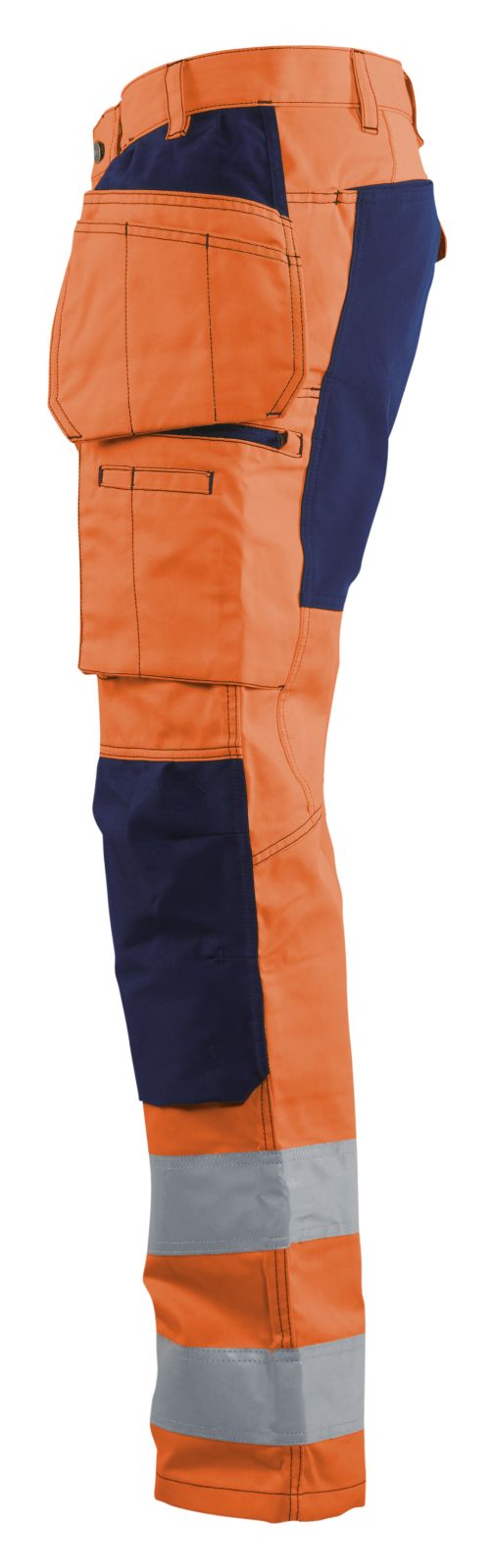 Blaklader Broeken 15521811 HiVis fluo oranje-marineblauw(5389)