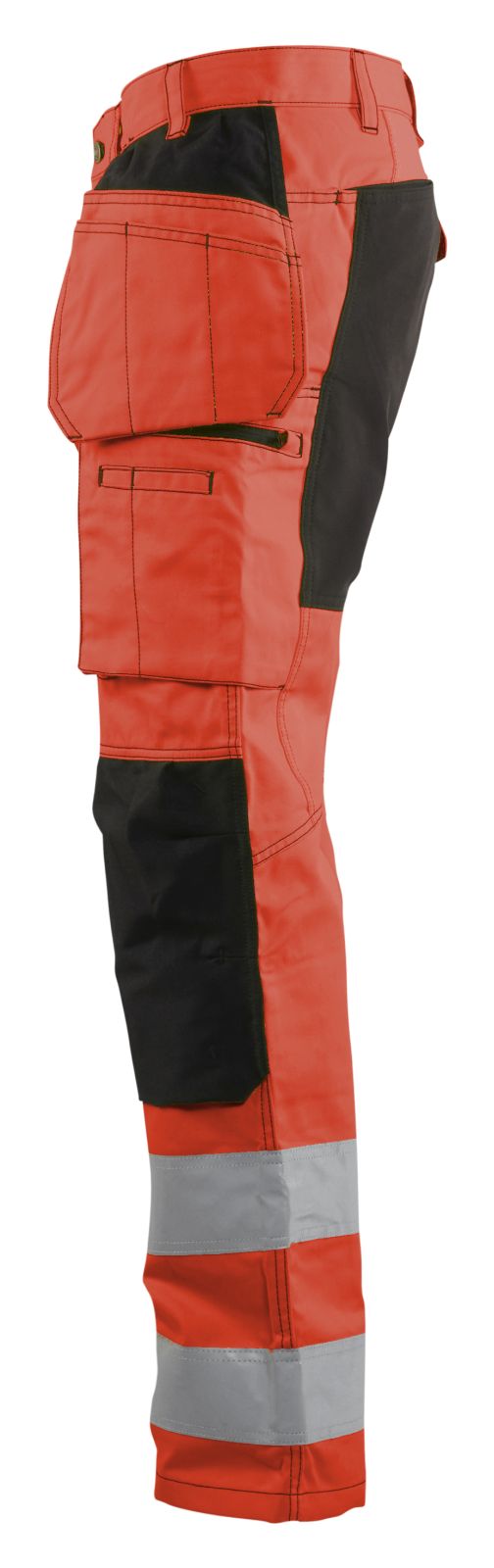 Blaklader Broeken 15521811 HiVis fluo rood-zwart(5599)