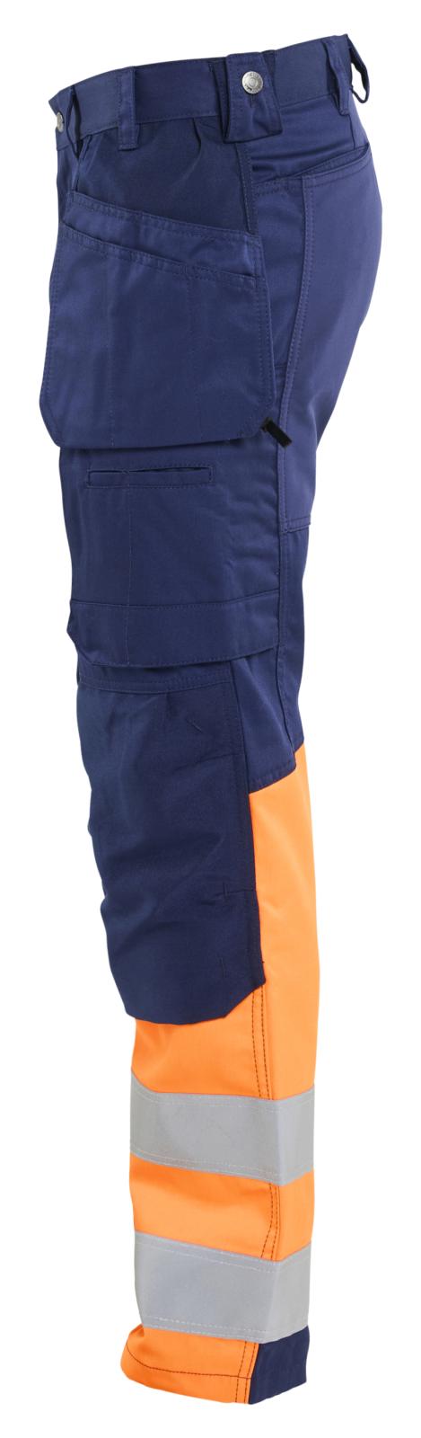 Blaklader Broeken 15581811 HiVis marineblauw- fluo oranje(8953)