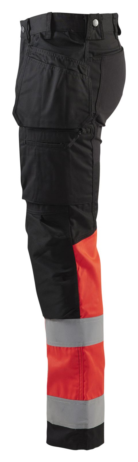 Blaklader Broeken 15581811 HiVis zwart-fluo rood(9955)
