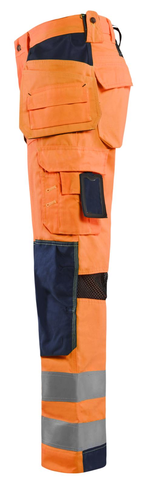 Blaklader Broeken 15651811 HiVis fluo oranje-marineblauw(5389)