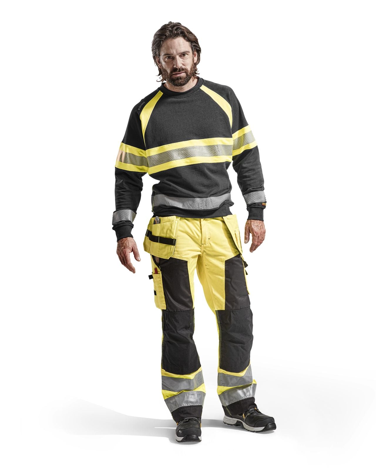 Blaklader Broeken 15681811 HiVis fluo geel-zwart(3399)