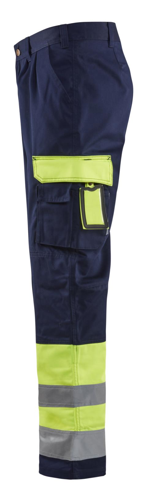 Blaklader Broeken 15841860 HiVis geel-marineblauw(3389)