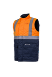 Sioen Bodywarmers Bravone multinorm fluo oranje-marineblauw