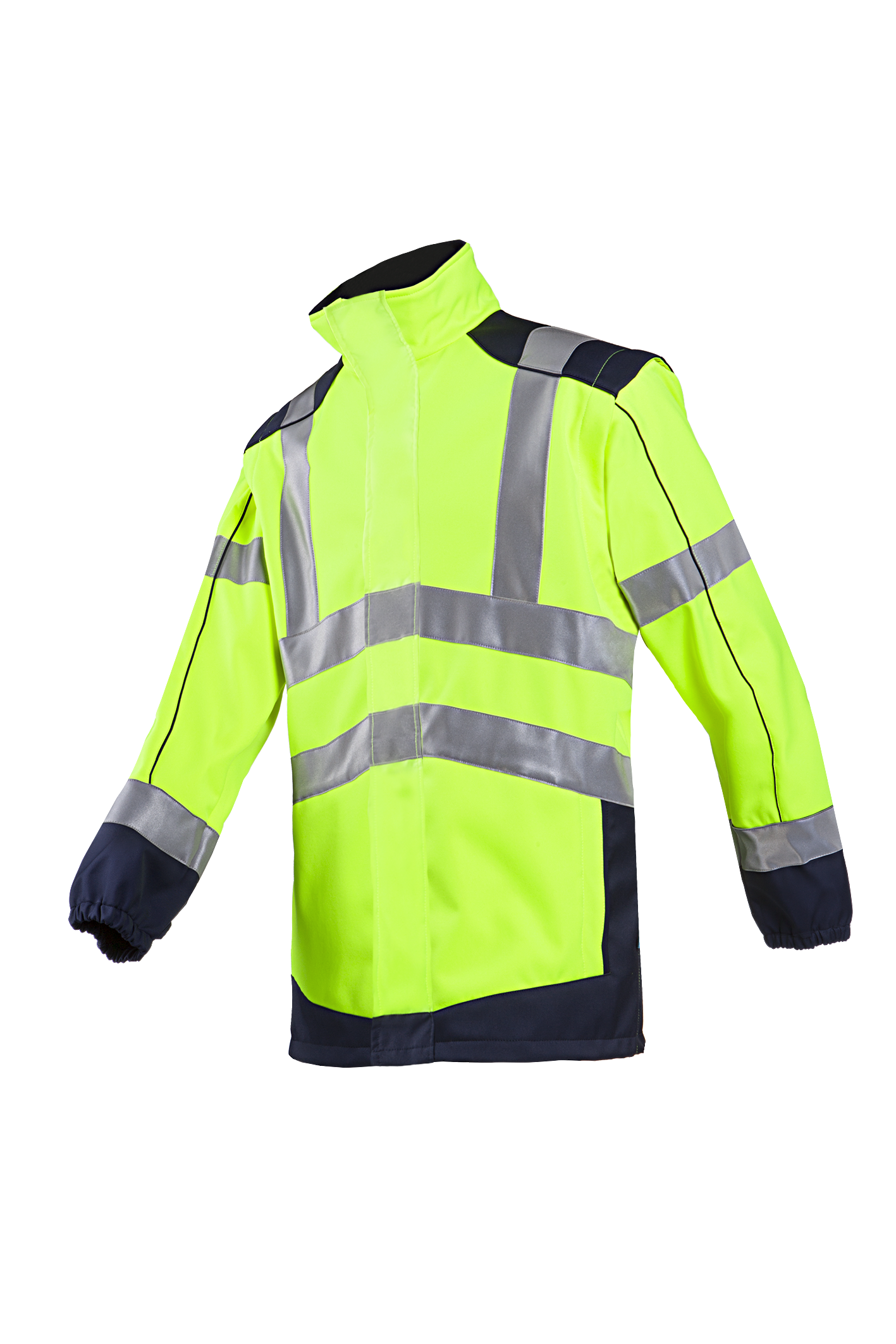 Sioen Jassen Drayton fluo geel-marineblauw