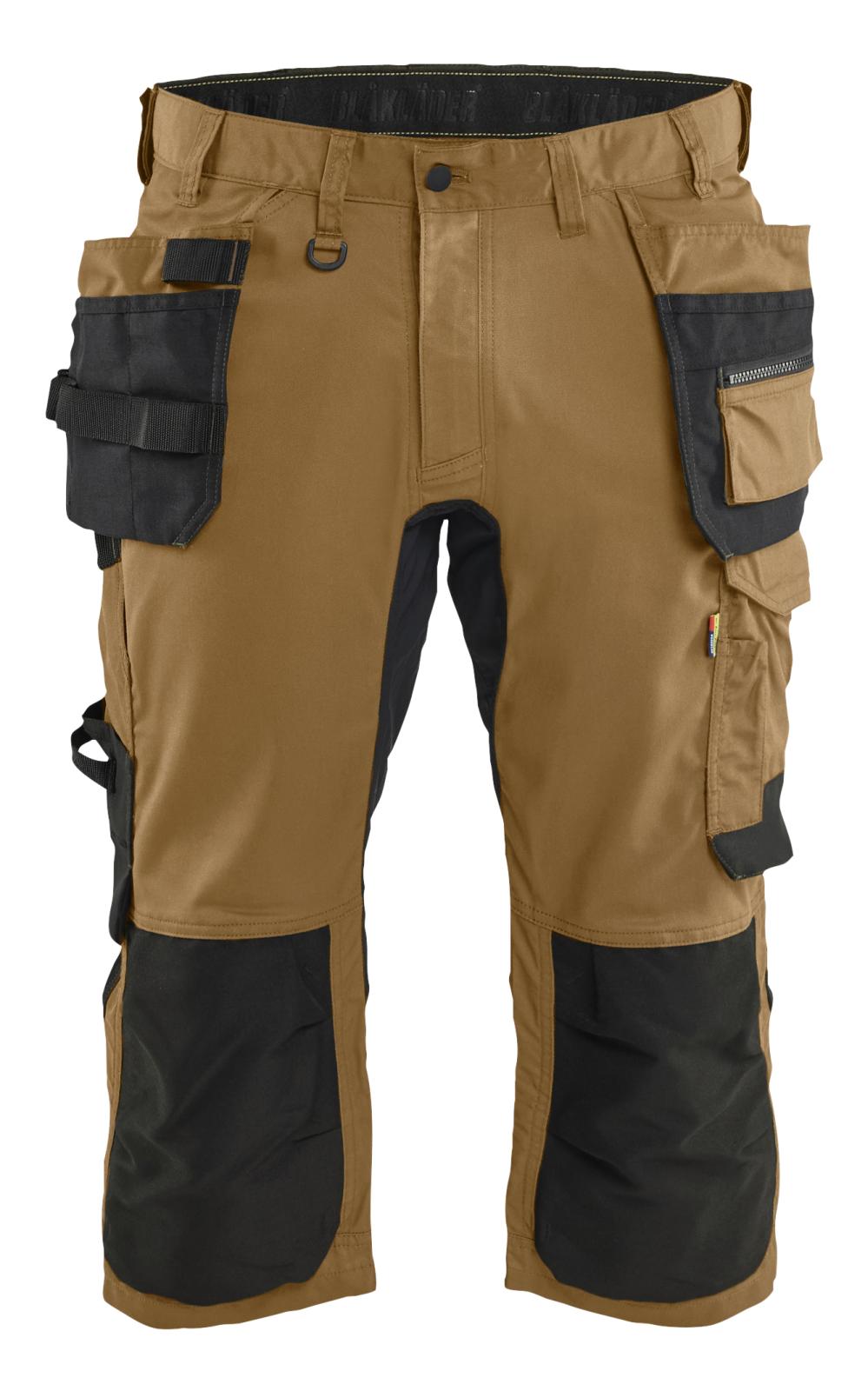 Blaklader Ambacht Piraatbroeken 17541832 2-weg stretch nougabruin-zwart(7699)