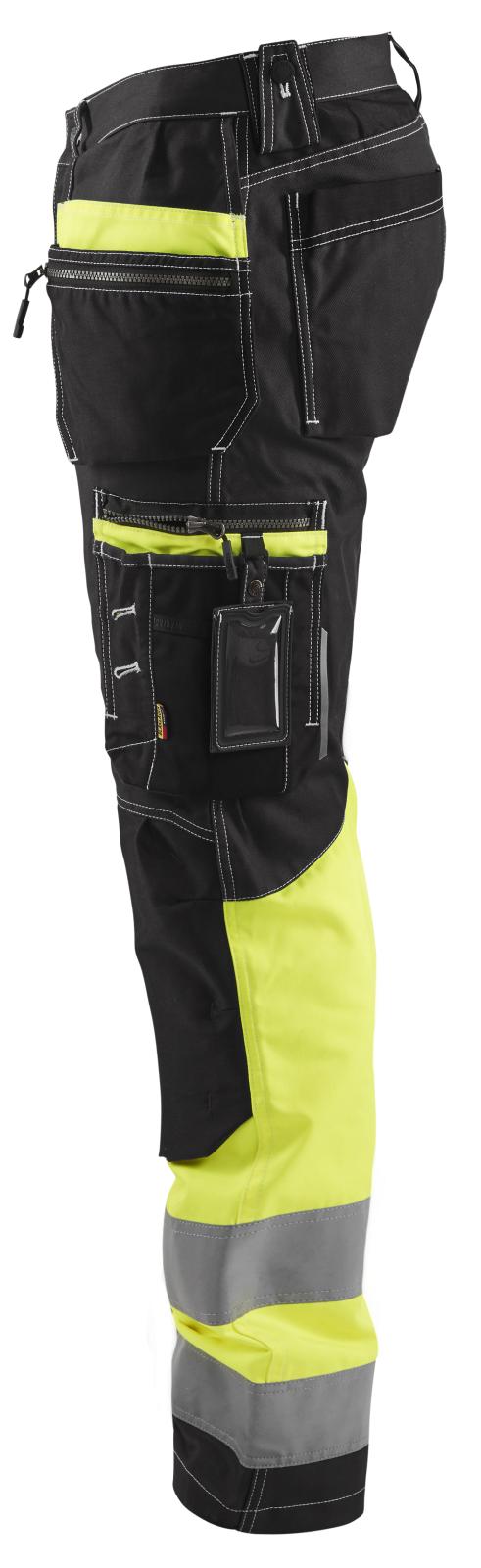 Blaklader Werkbroeken 17941370 zwart-fluo geel(9933)