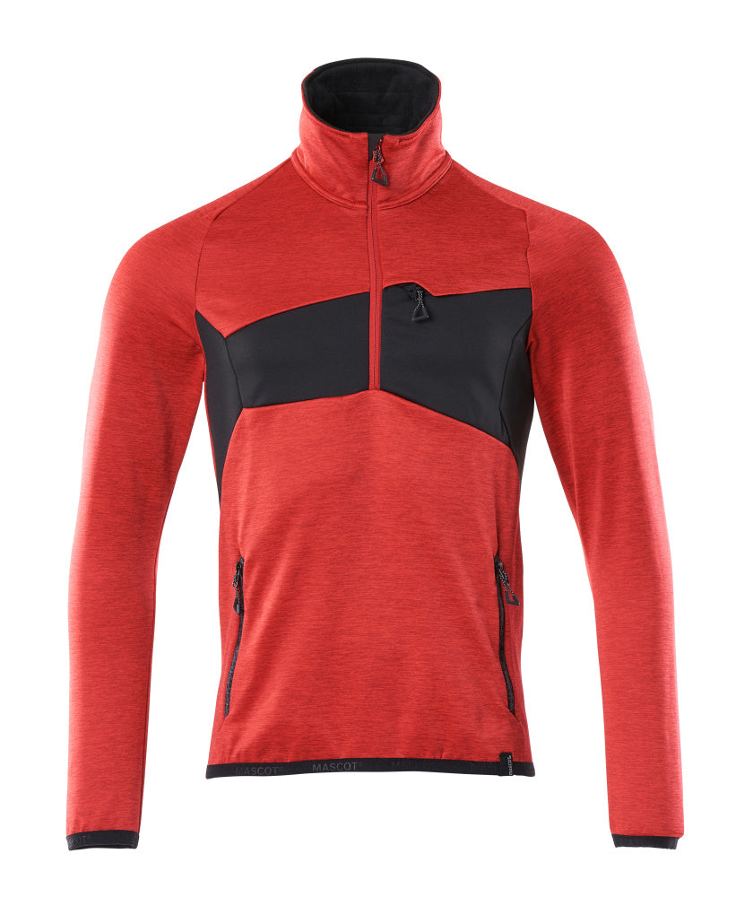 Mascot Accelerate Zipsweaters 18003-316 signaalrood-zwart(20209)
